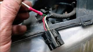 How can you fix a bad ground wire headlight?